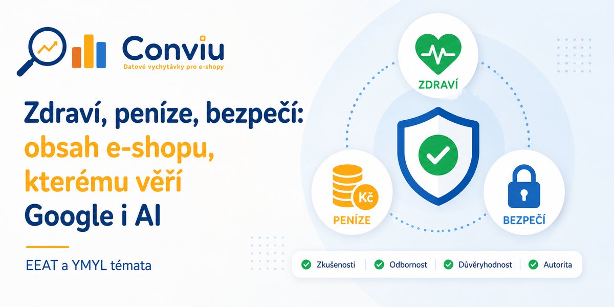 Zdraví, peníze, bezpečí: obsah e-shopu, kterému věří Google i AI